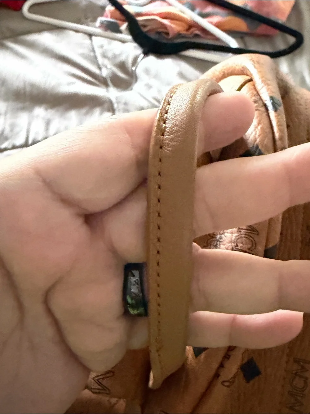MCM Cognac Visetos Logo Backpack with Gold and Silver Studs! (FIX IT OR CHOP IT)